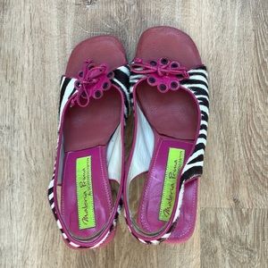 Open toe, open hill Italian made sandals by Goffredo Fantini Materia Prima